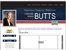 Tablet Screenshot of buttsforjudge.com